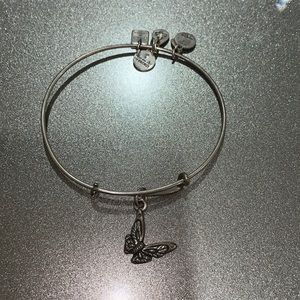 Alex & Ani silver adjustable butterfly bracelet
